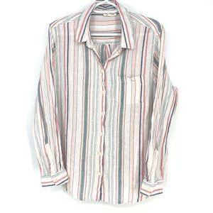BeachLunchLounge linen blend button-up XL